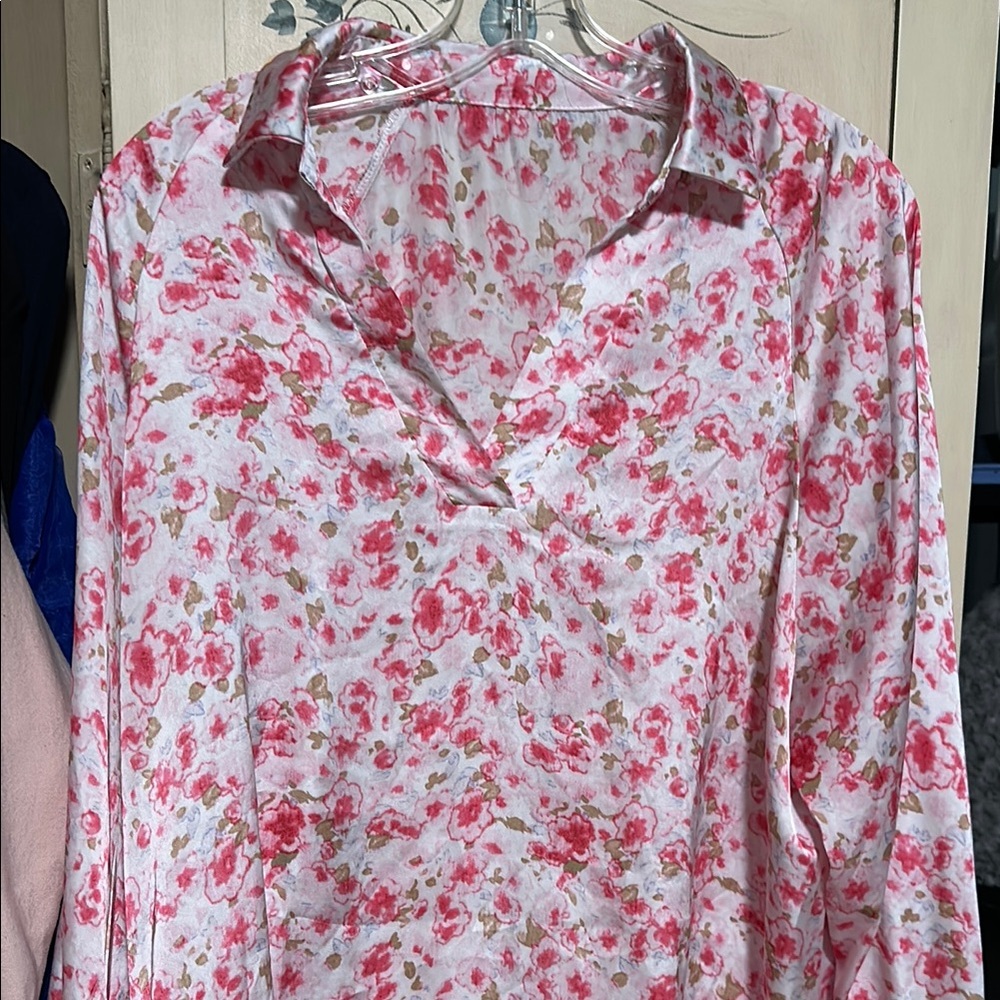 Floral Pink Blouse